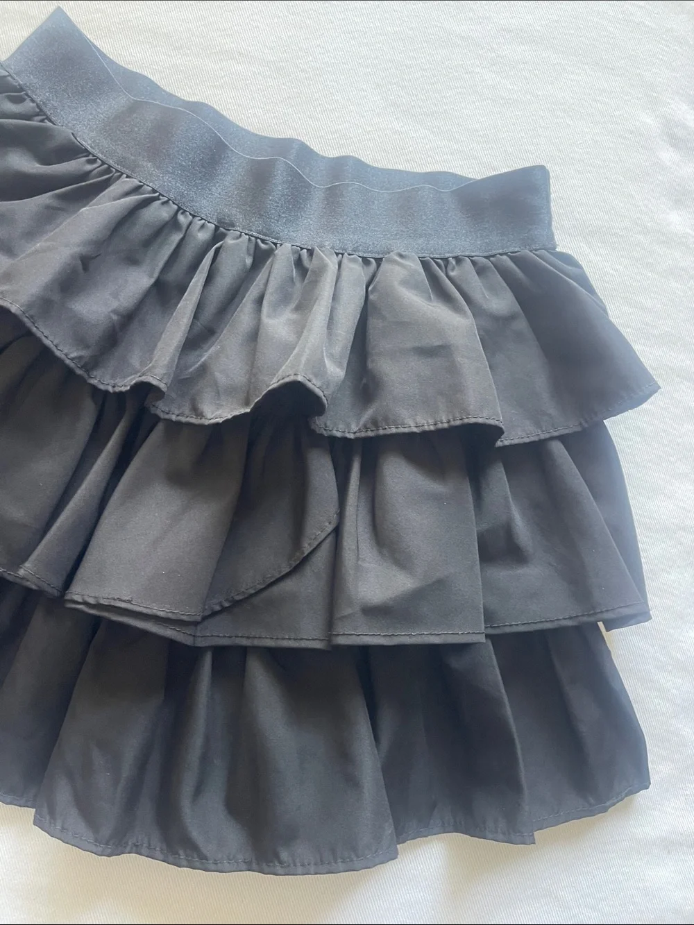 Ralph Lauren Girls Size 8 Navy Blue Navy Layered Ruffle Skirt